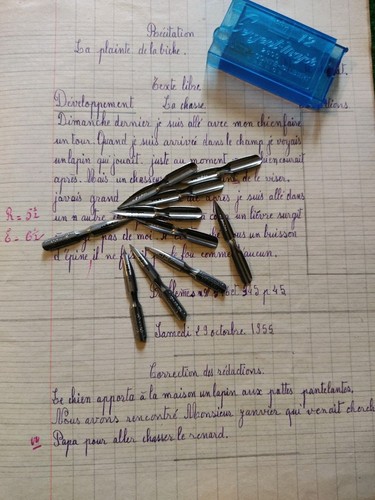 Boite plumes anciennes - 12,